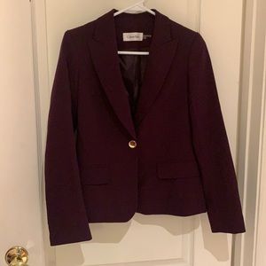 Beautiful Calvin Klein Burgundy Blazer for Women